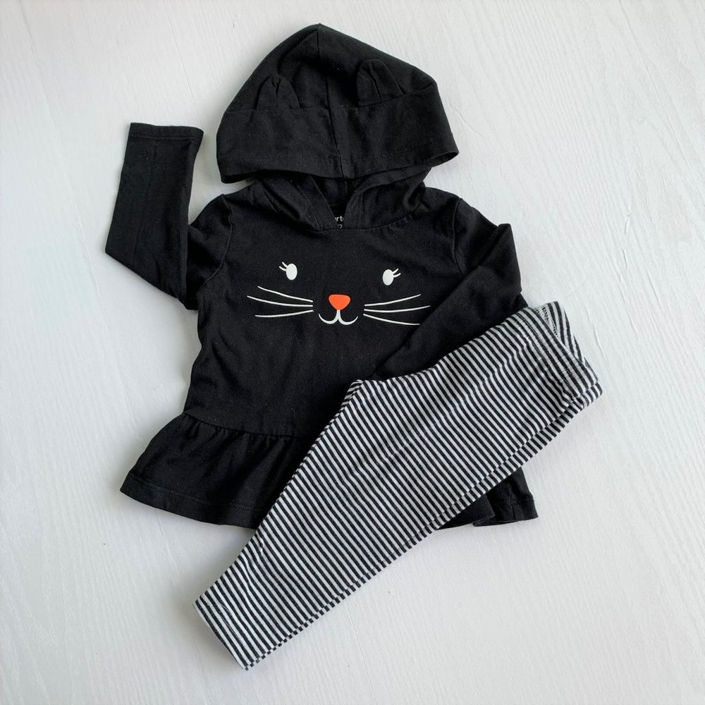 Girls Infant Kitty Outfit / Halloween! Size 12 Mos